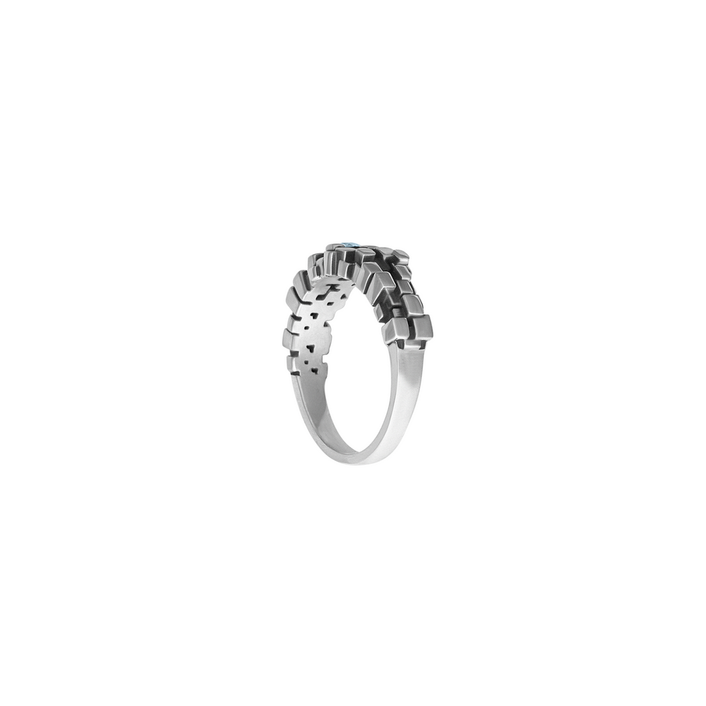 FRONT Maze Silver Ring
