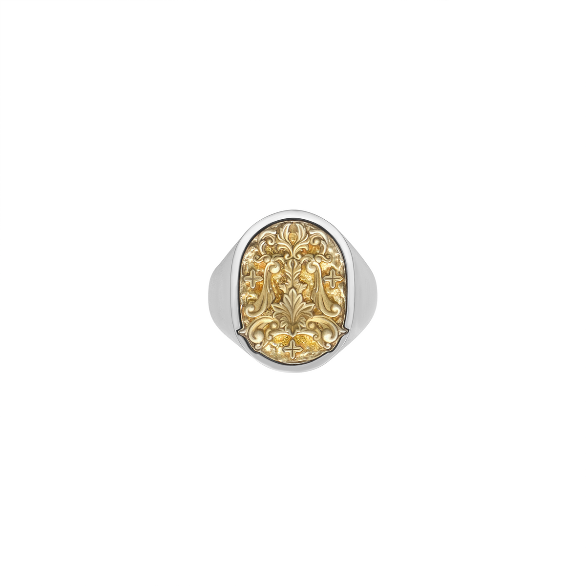 FRONT The Front Signet Silver Ring