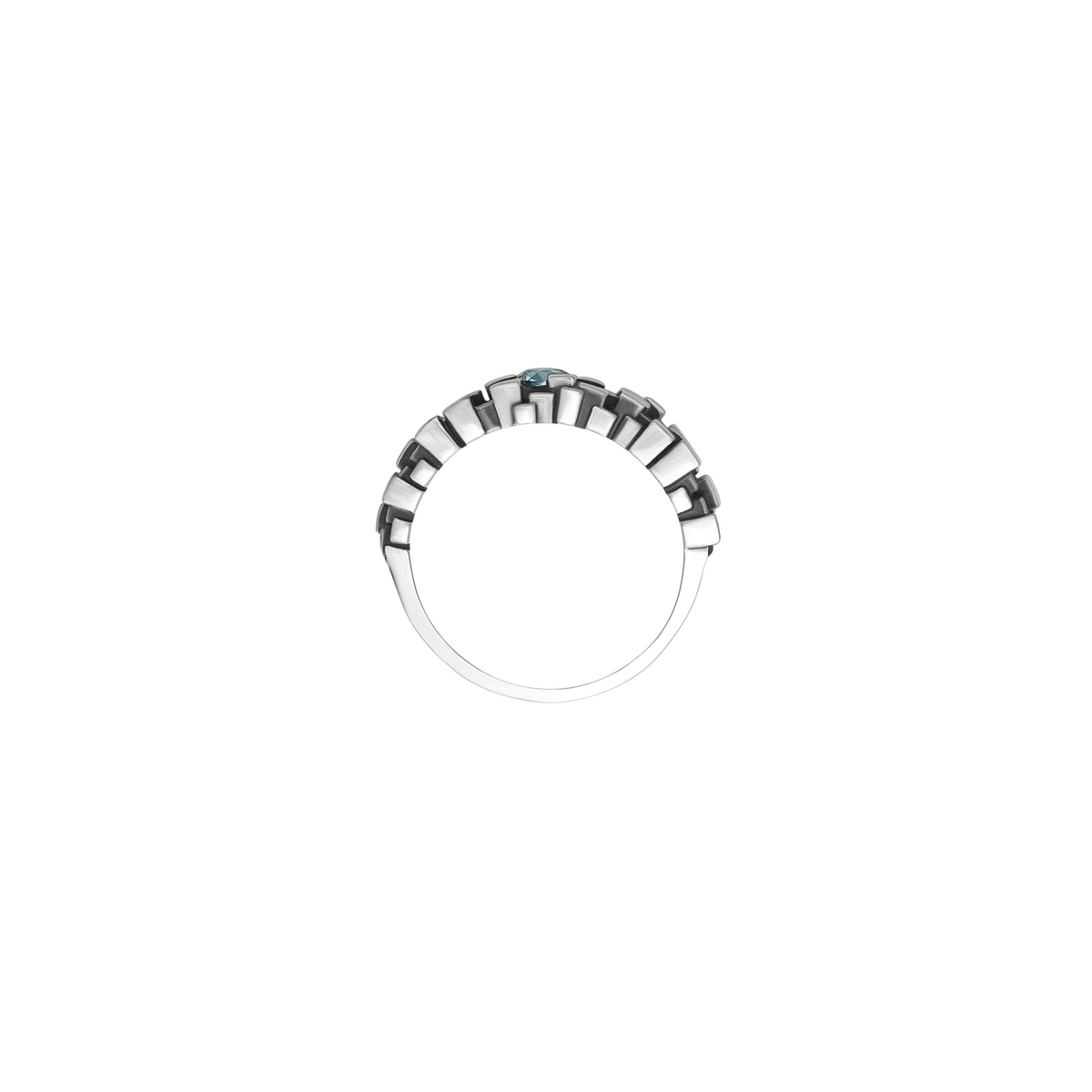 FRONT Maze Silver Ring