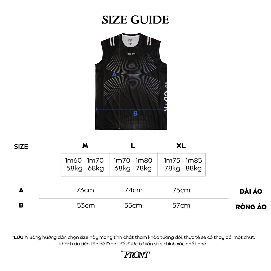 FRONT D126 "AIRBLADE SERIES" V2 - TANKTOP - Black/White
