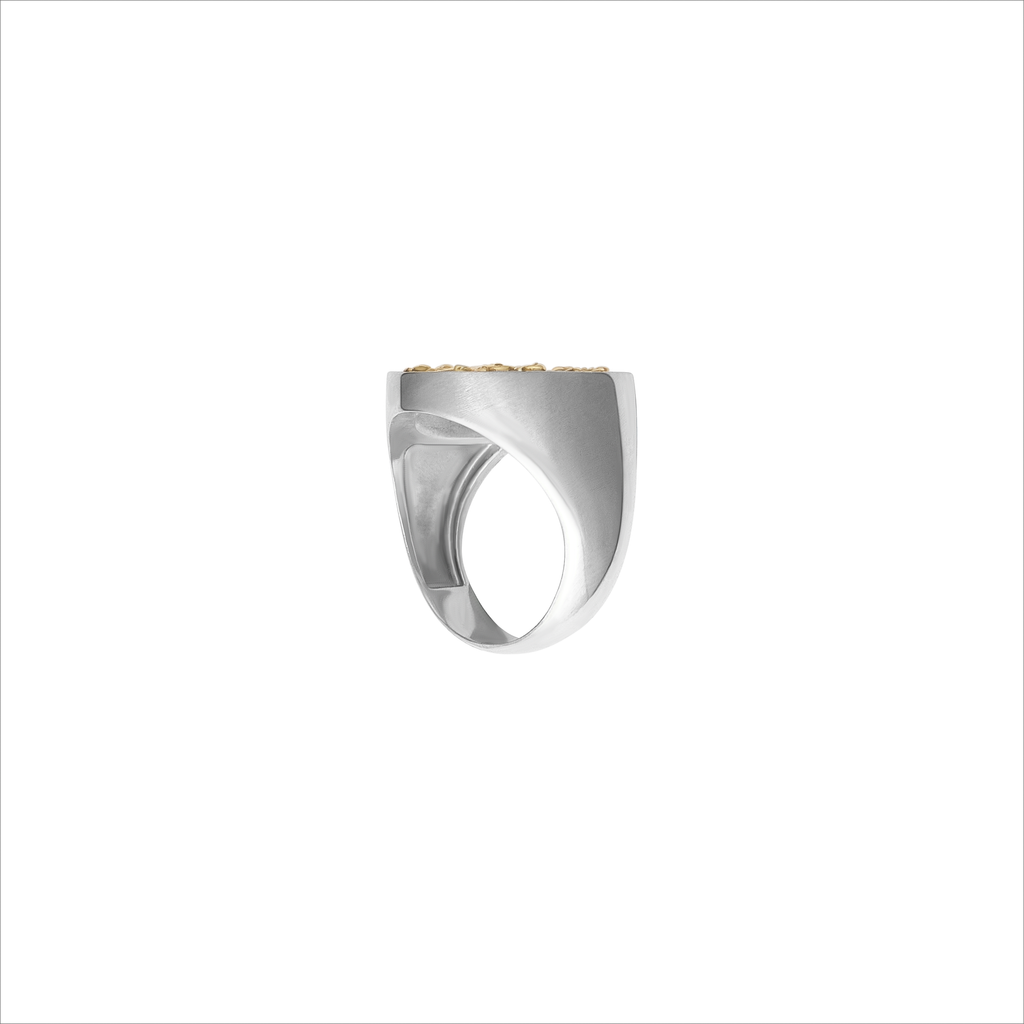 FRONT The Front Signet Silver Ring