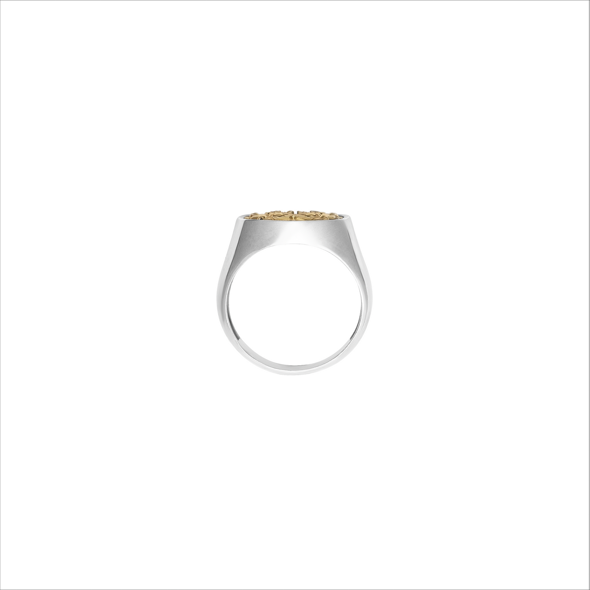FRONT The Front Signet Silver Ring