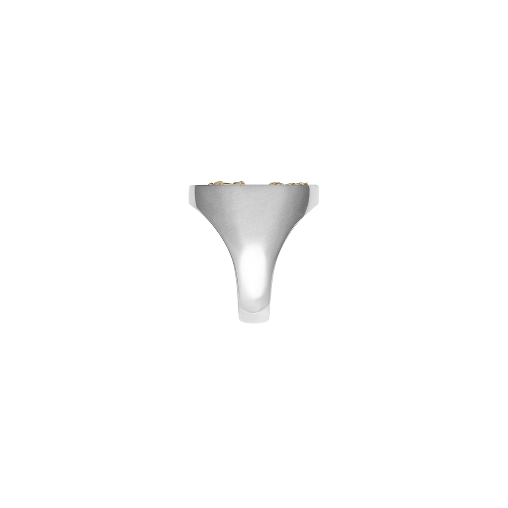FRONT The Front Signet Silver Ring
