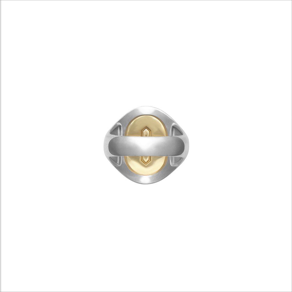 FRONT The Front Signet Silver Ring