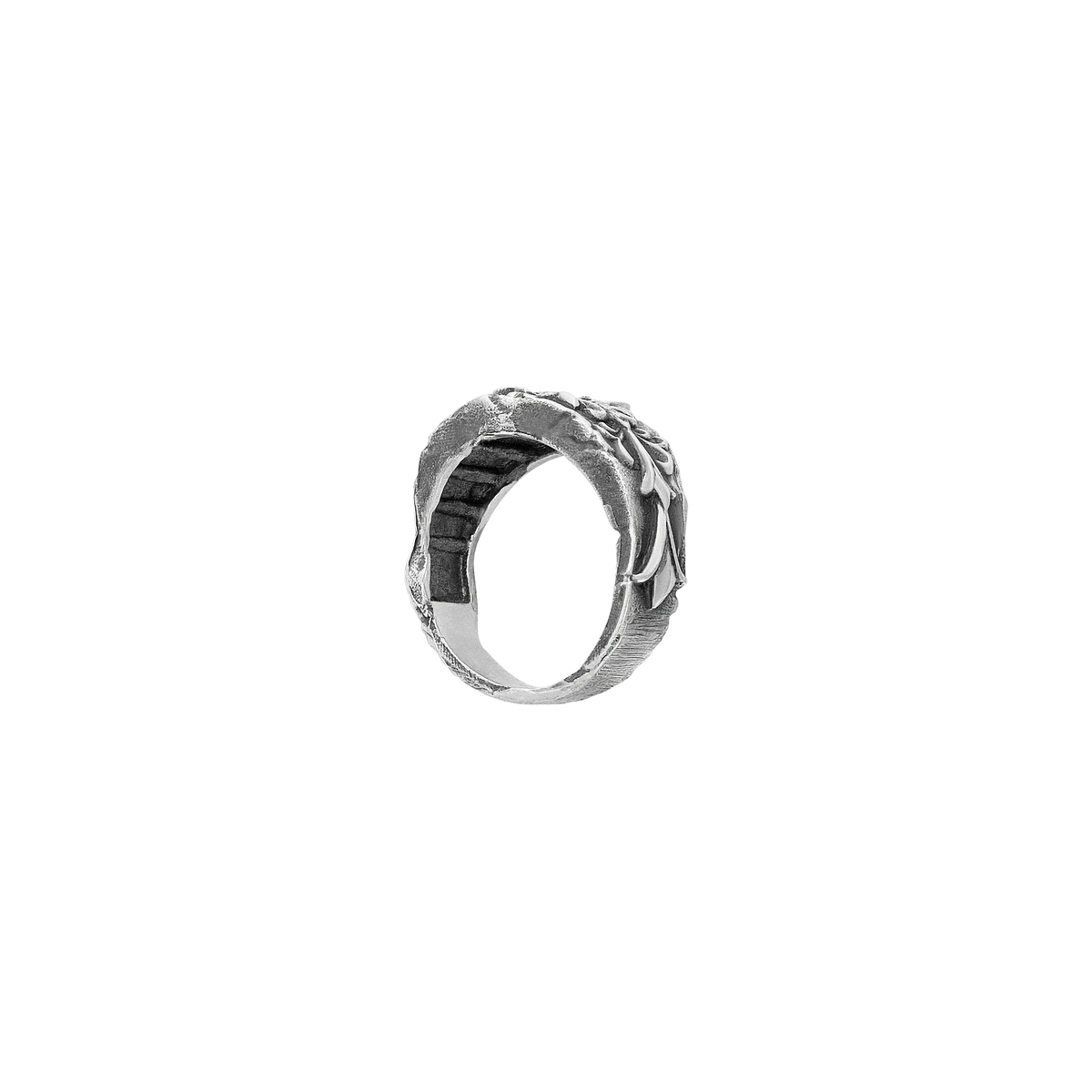 FRONT ATHLETE "THE ACANTHUS" Silver Ring YE24 - BOLD