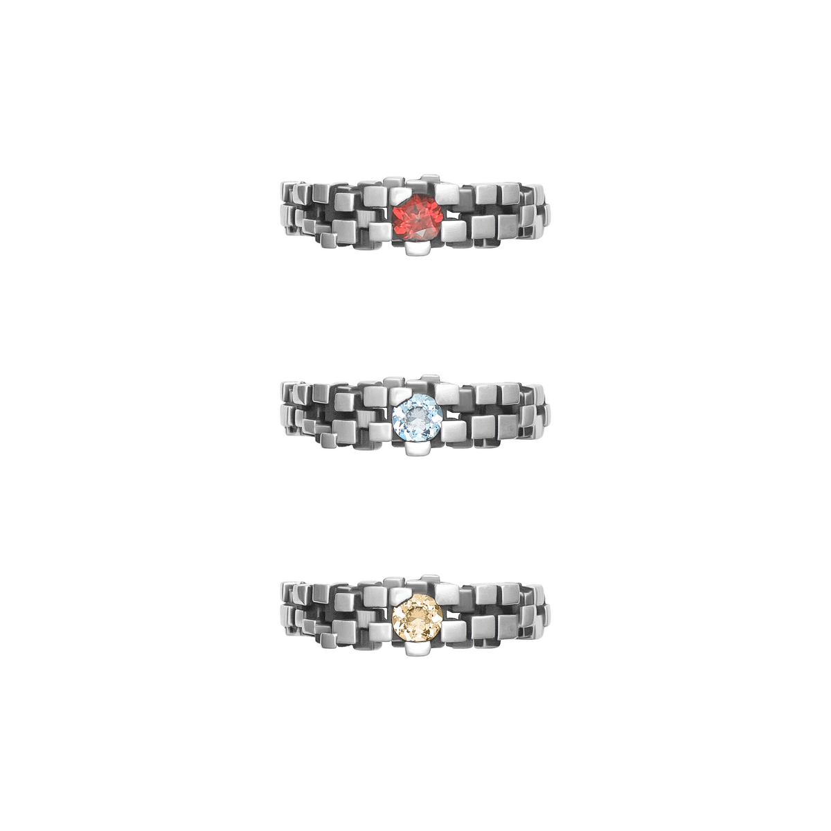 FRONT Maze Silver Ring