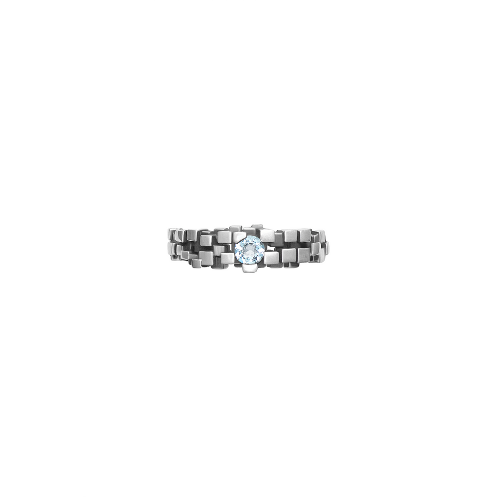 FRONT Maze Silver Ring
