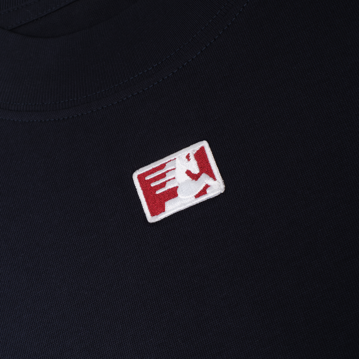 FRONT D126 "MATCH-DAY" Horse Emblem Tee - Black/White/Navy/Brown