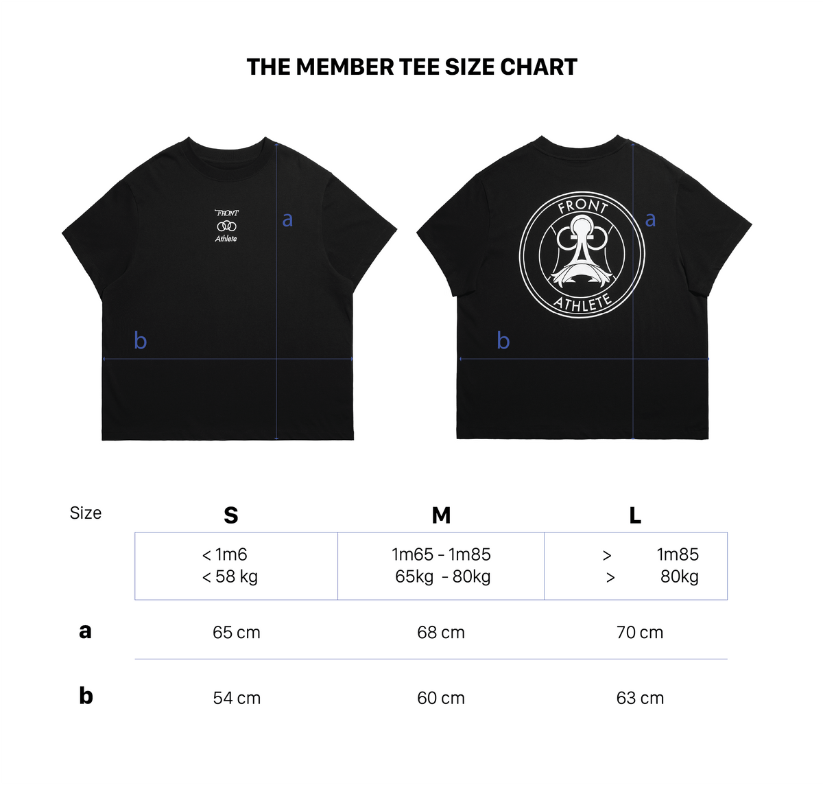 FRONT ATHLETE "THE MEMBER" Tee YE24 - BLACK