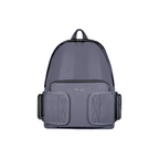 FRONT Nylon Backpack D424 - STORM GREY - M