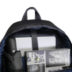 FRONT Nylon Backpack D424 - STORM GREY - M