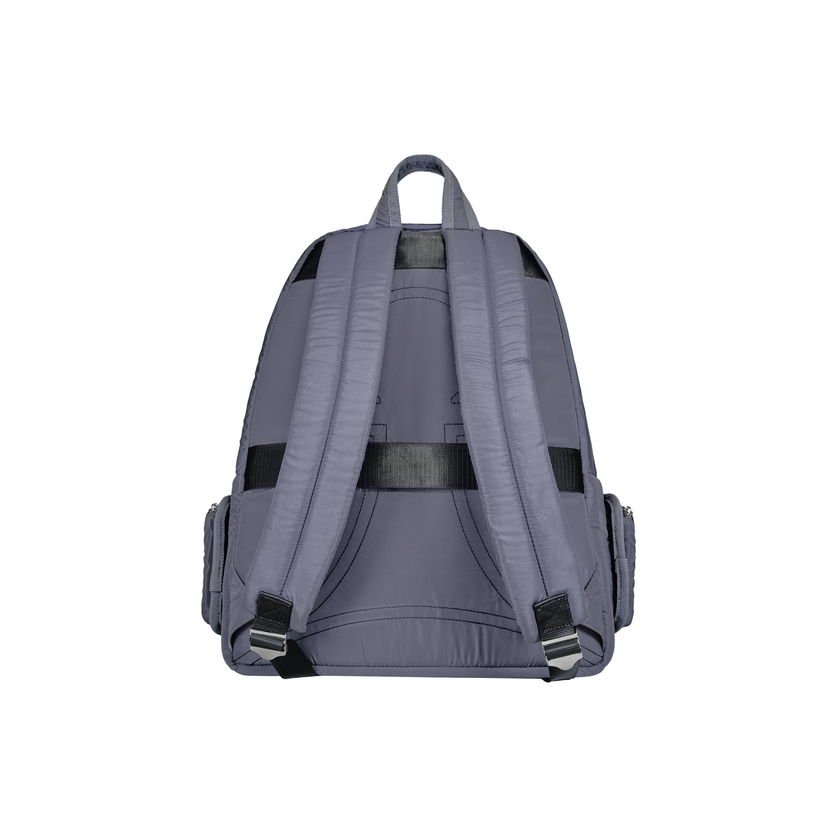 FRONT Nylon Backpack D424 - STORM GREY - M