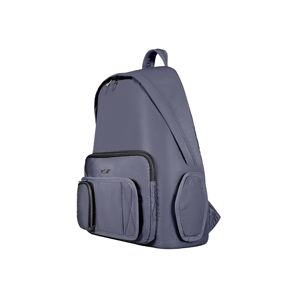 FRONT Nylon Backpack D424 - STORM GREY - M