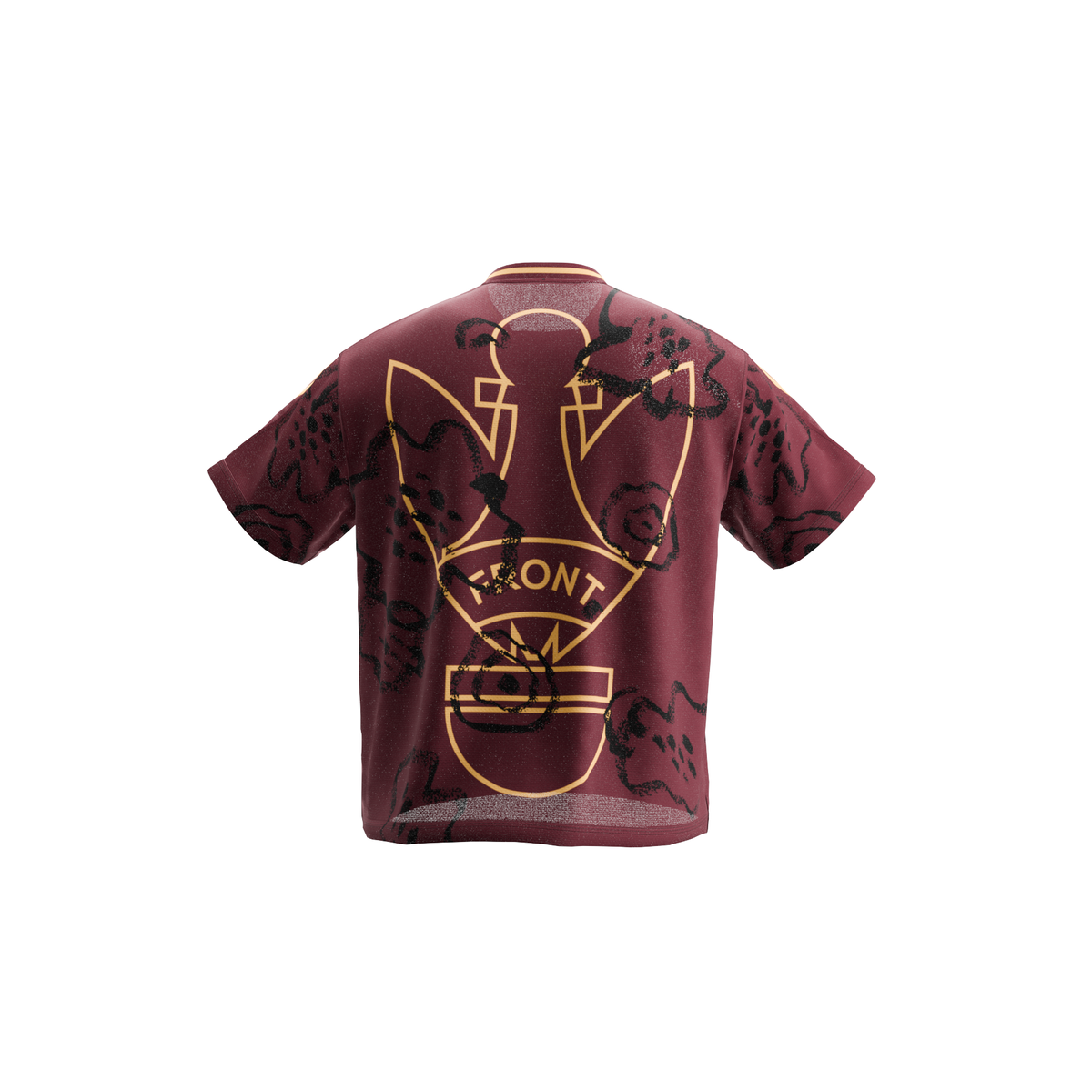 FRONT AIRBLADE "INK" V3 TEE - ROYAL RED