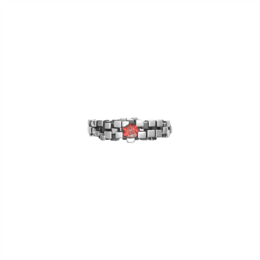 FRONT Maze Silver Ring