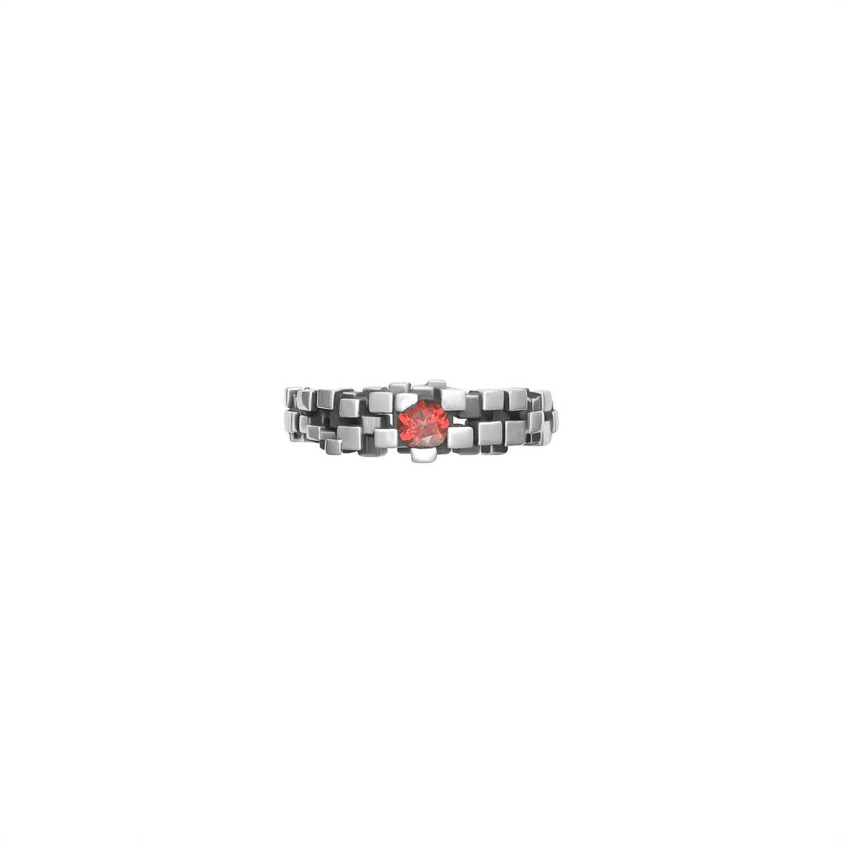 FRONT Maze Silver Ring