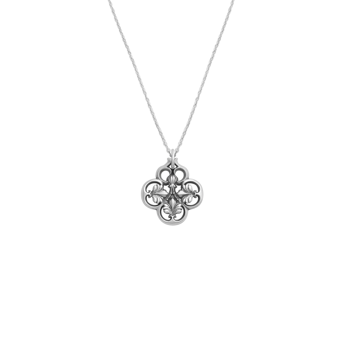 FRONT "THE 4 LEAF" Silver Amulet D525