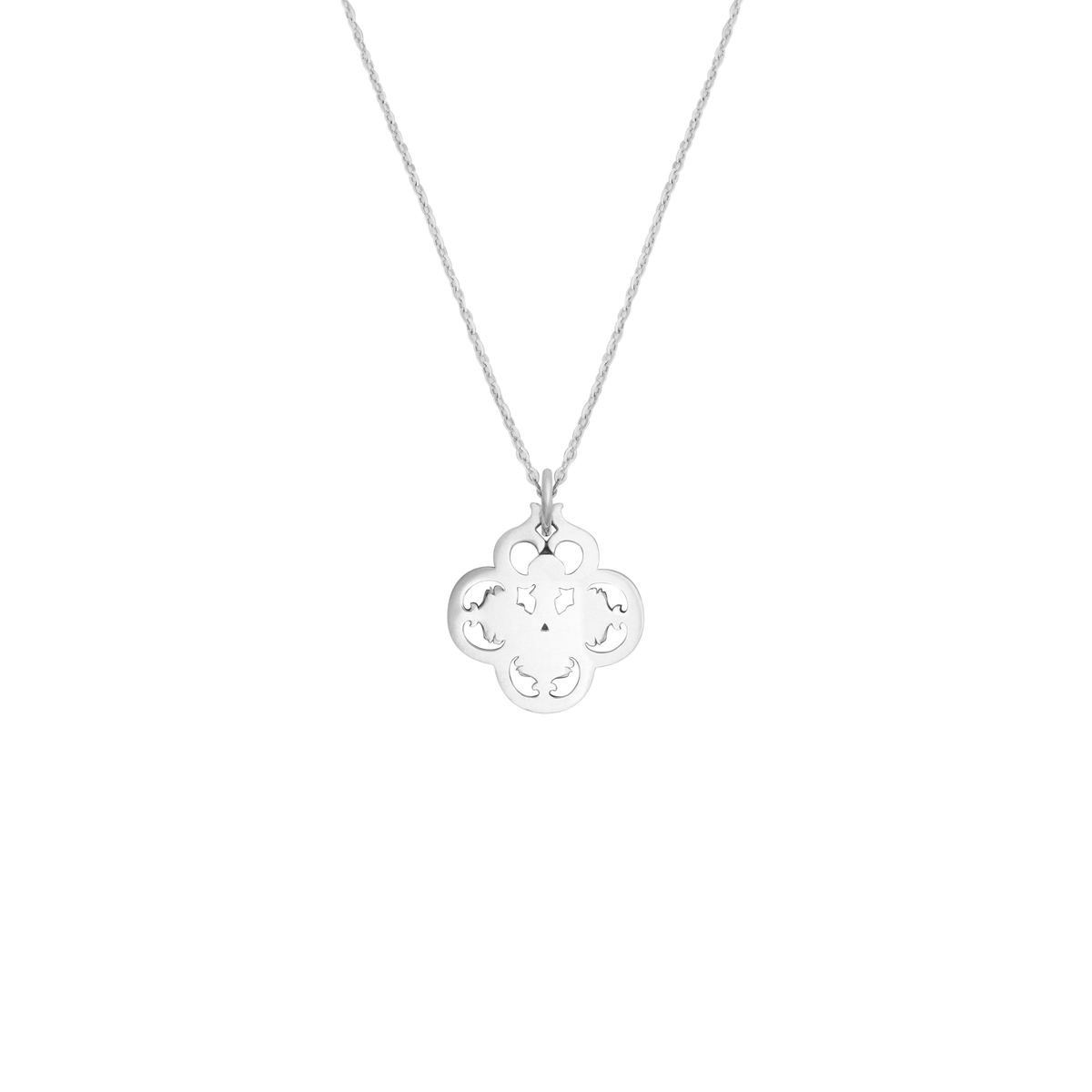 FRONT "THE 4 LEAF" Silver Amulet D525