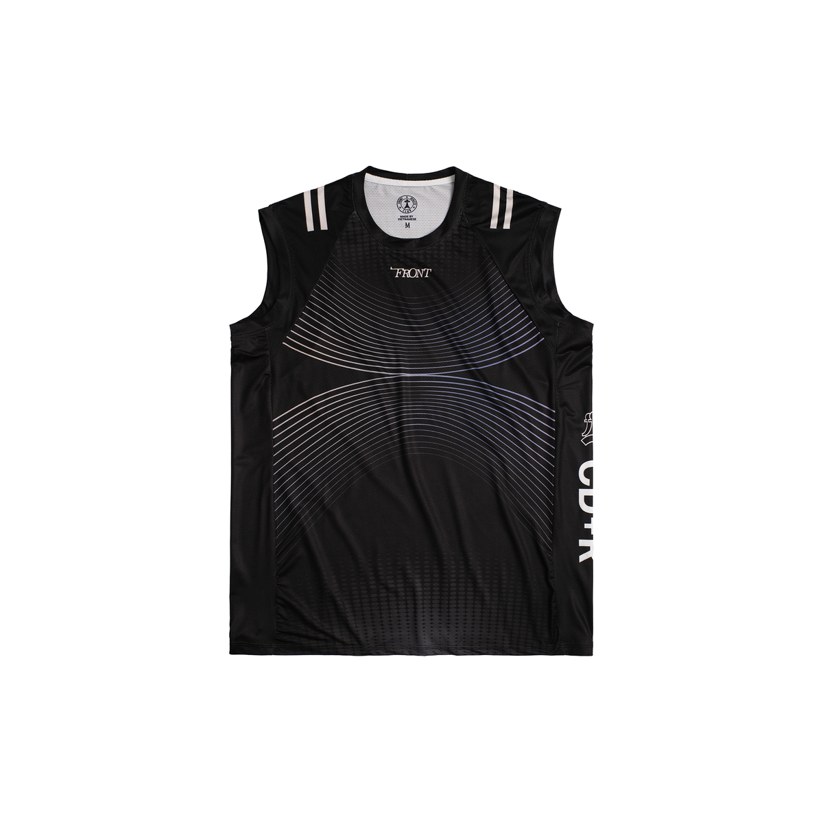 FRONT D126 "AIRBLADE SERIES" V2 - TANKTOP - Black/White