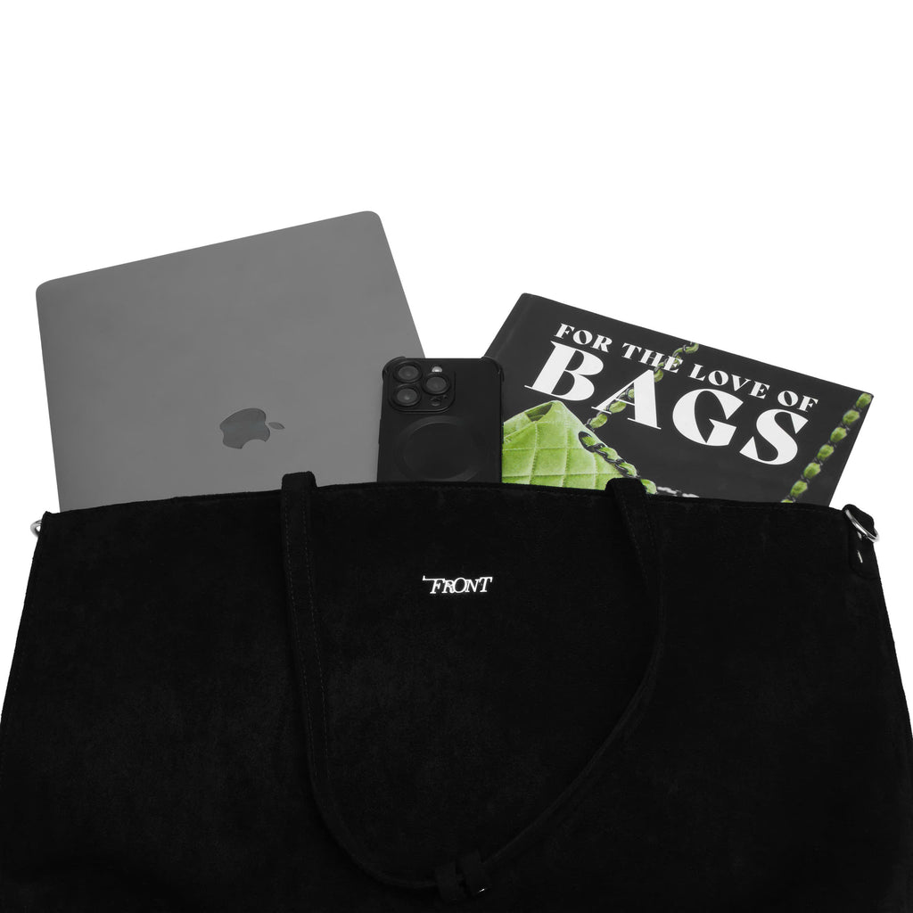FRONT D925 "SHADOW CLOAK" TOTE BAG.
