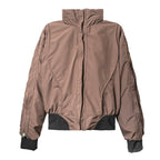 FRONT The Rook Fork Hooded Bomber Jacket YE21 - BROWN