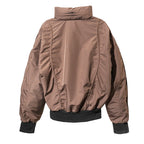 FRONT The Rook Fork Hooded Bomber Jacket YE21 - BROWN