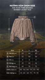 FRONT The Rook Fork Hooded Bomber Jacket YE21 - BROWN