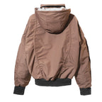FRONT The Rook Fork Hooded Bomber Jacket YE21 - BROWN