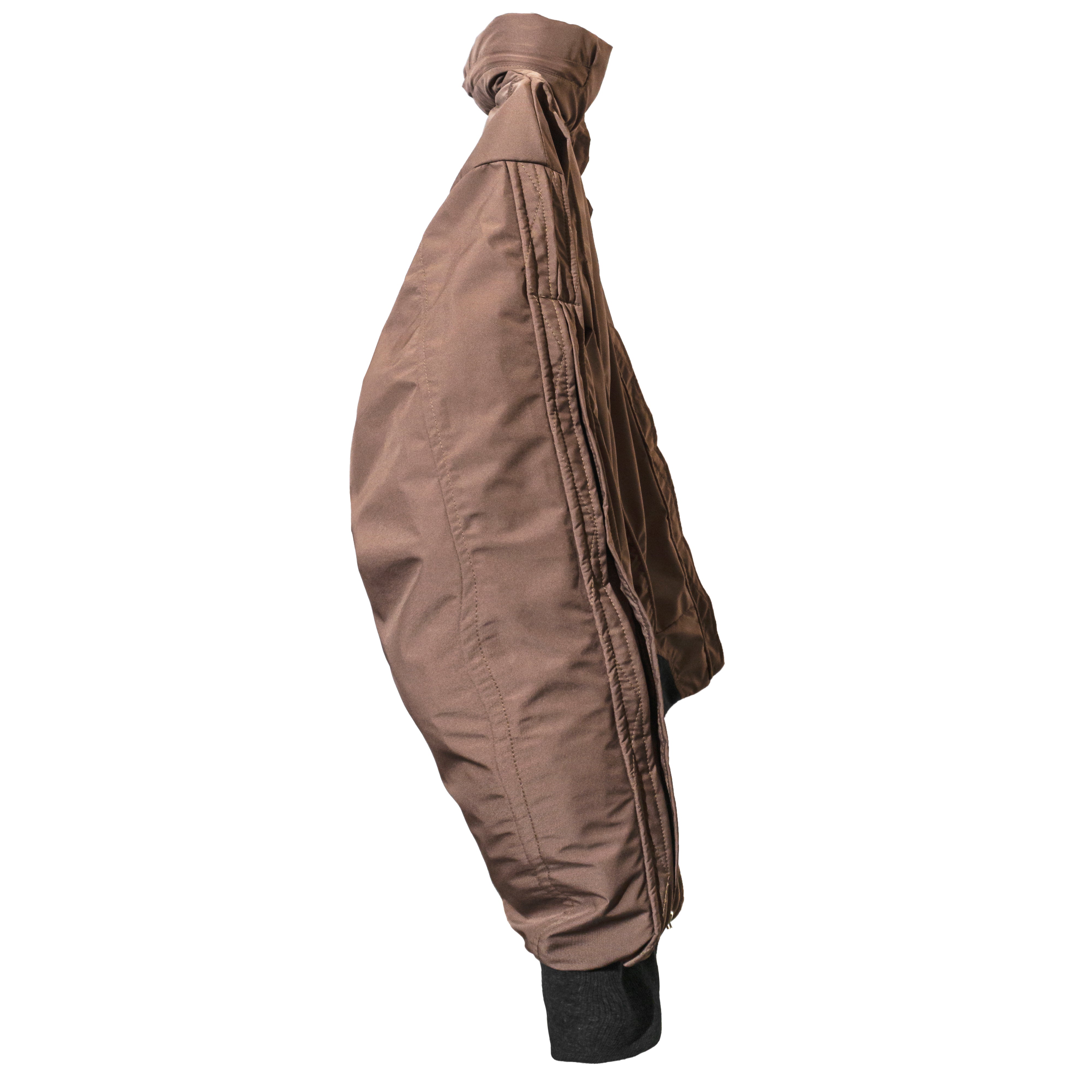 FRONT The Rook Fork Hooded Bomber Jacket YE21 - BROWN