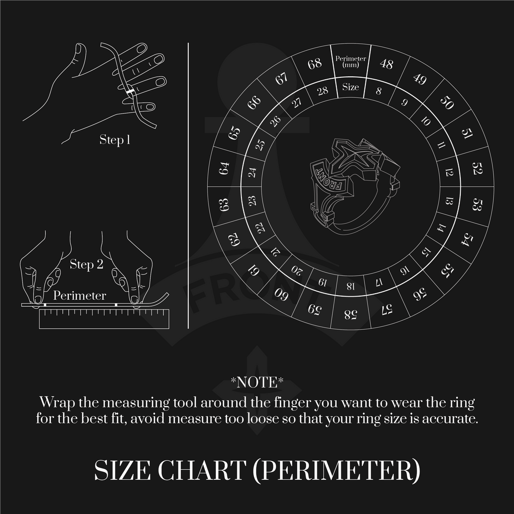 FRONT Chess Pieces Silver Ring
