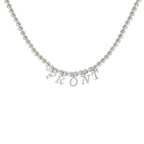 FRONT Alphabet Letter Sterling Silver
