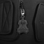 FRONT The Bishop Keychain D421 - BLACK