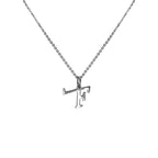 FRONT Alphabet Letter Sterling Silver