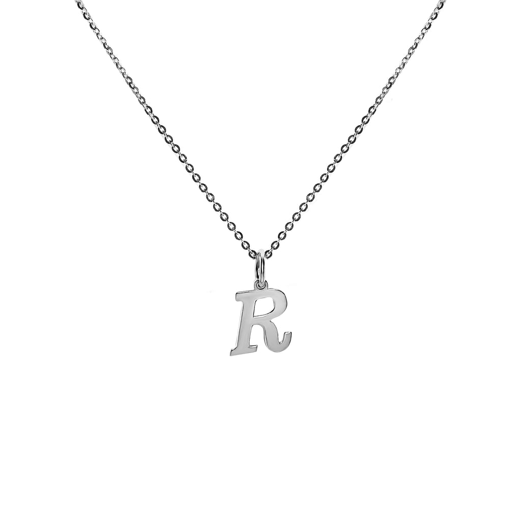 FRONT Alphabet Letter Sterling Silver