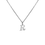 FRONT Alphabet Letter Sterling Silver