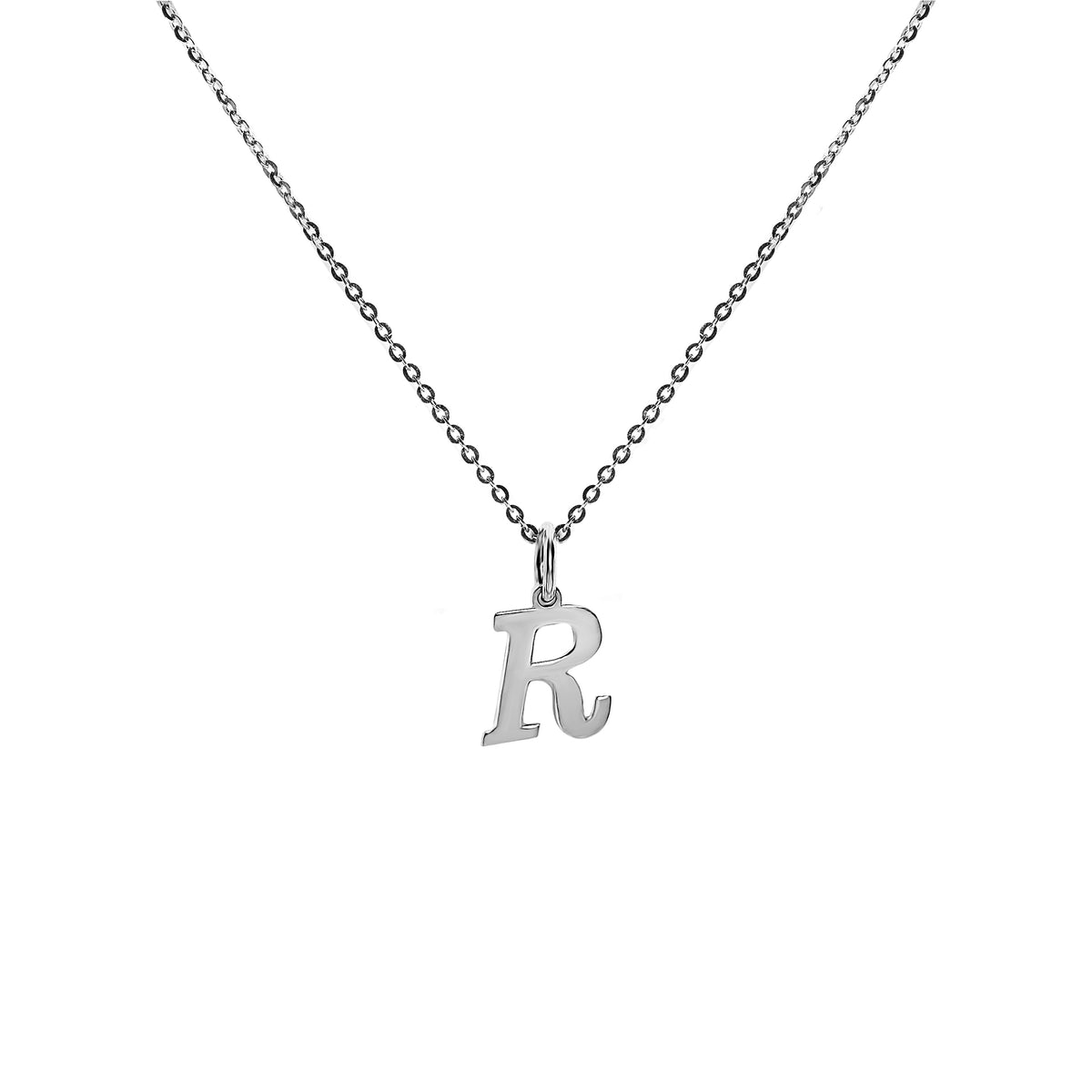 FRONT Alphabet Letter Sterling Silver