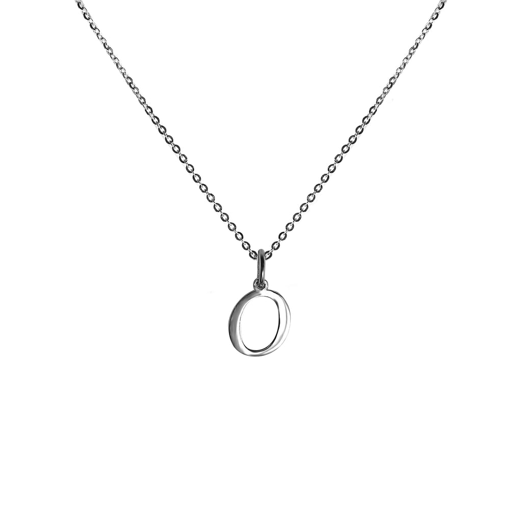FRONT Alphabet Letter Sterling Silver