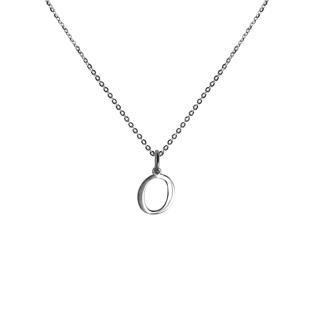 FRONT Alphabet Letter Sterling Silver