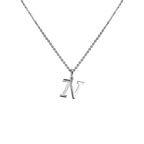 FRONT Alphabet Letter Sterling Silver
