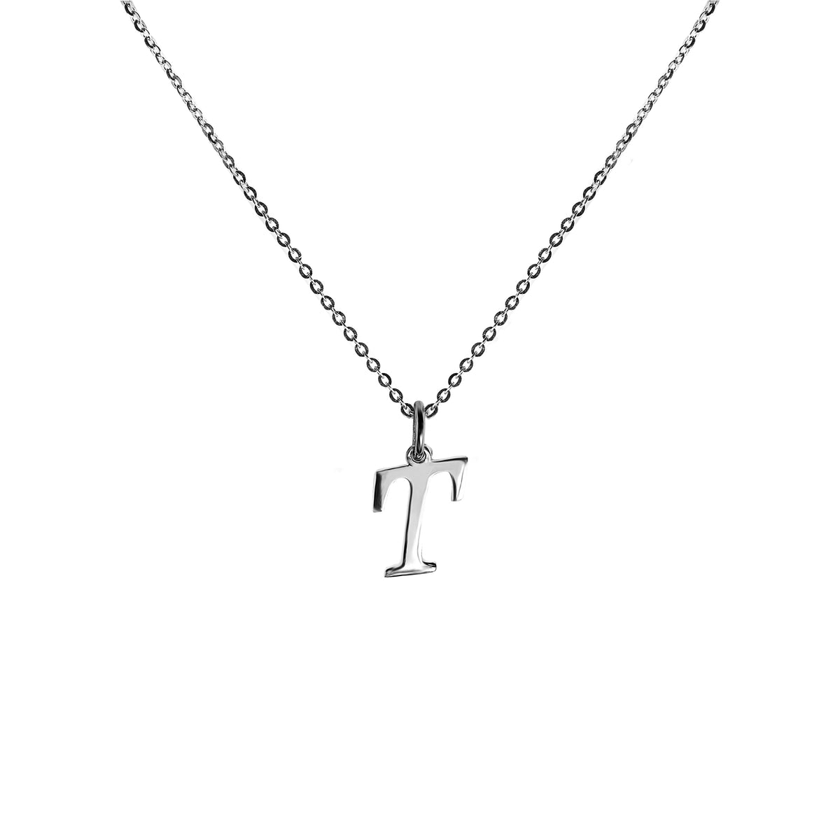 FRONT Alphabet Letter Sterling Silver