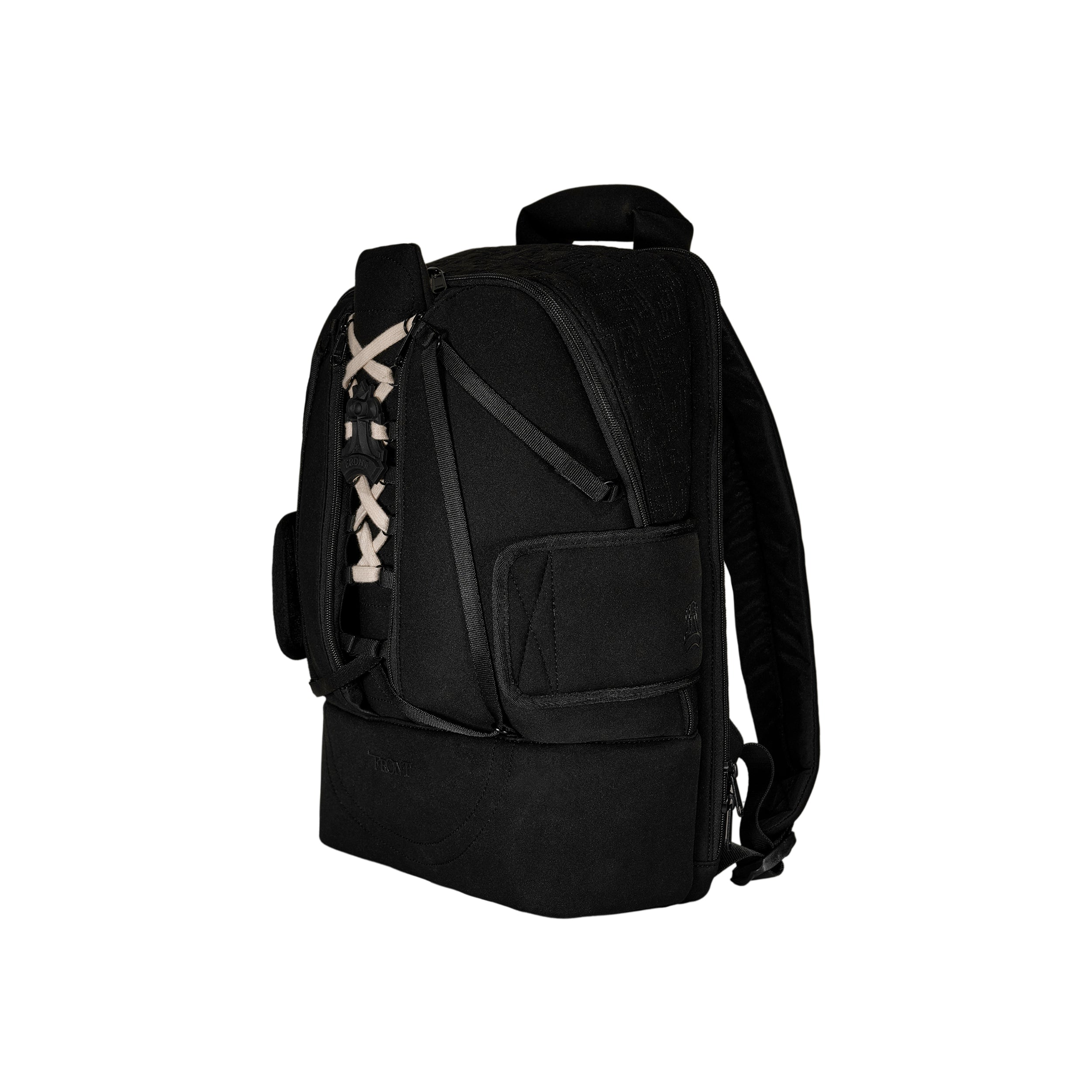 FRONT Queening The Pawn Backpack SB22 - BLACK - M