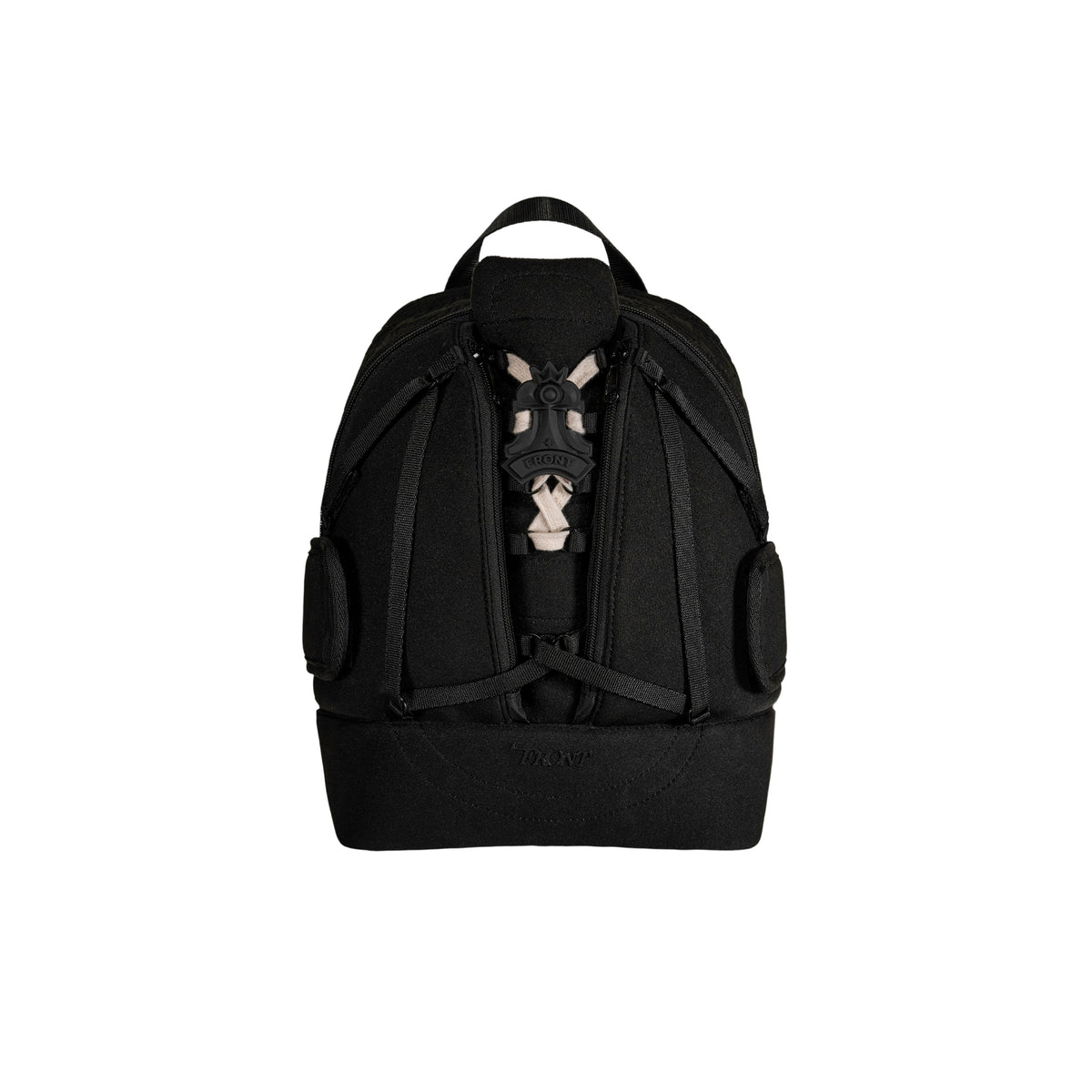 FRONT Queening The Pawn Backpack SB22 - BLACK - S
