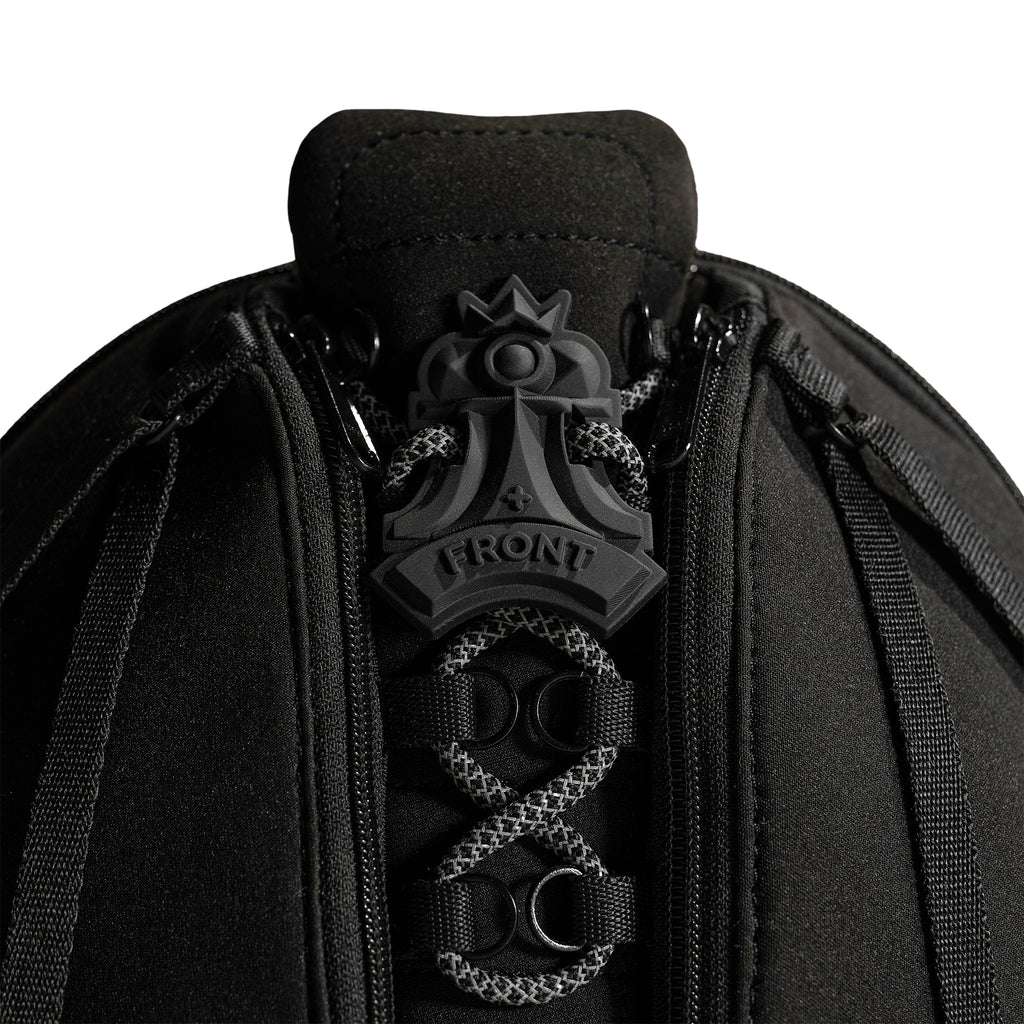 FRONT Queening The Pawn Backpack SB22 - BLACK - S