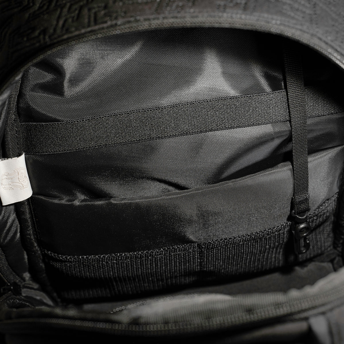 FRONT Queening The Pawn Backpack SB22 - BLACK - S