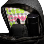 FRONT Queening The Pawn Backpack SB22 - BLACK - S