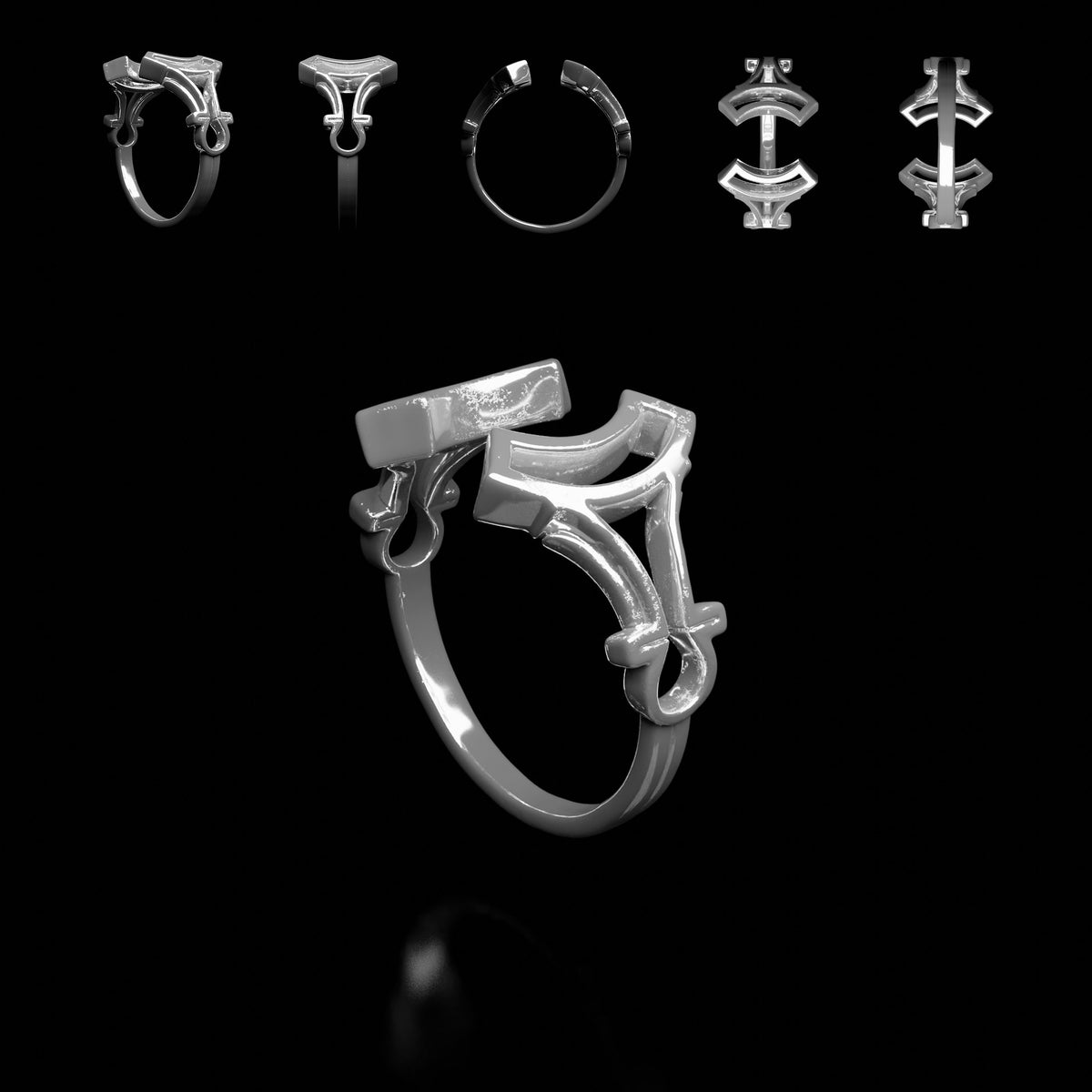 FRONT The Brave Light Silver Ring